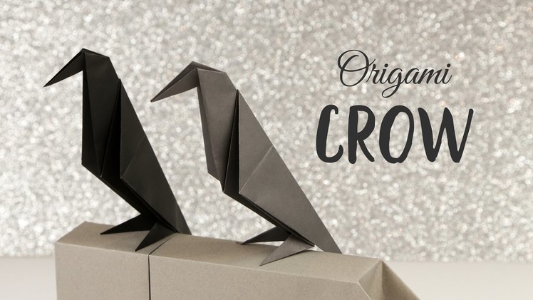 Perching Origami Crow Tutorial ❖ Halloween DIY ❖ Paper Kawaii