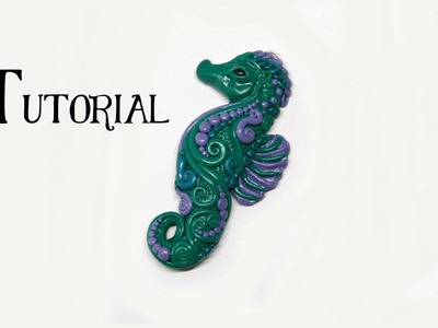 Polymer Clay Seahorse DIY Pendant | Fantasy Crafts | Fimo, Premo, Sculpey