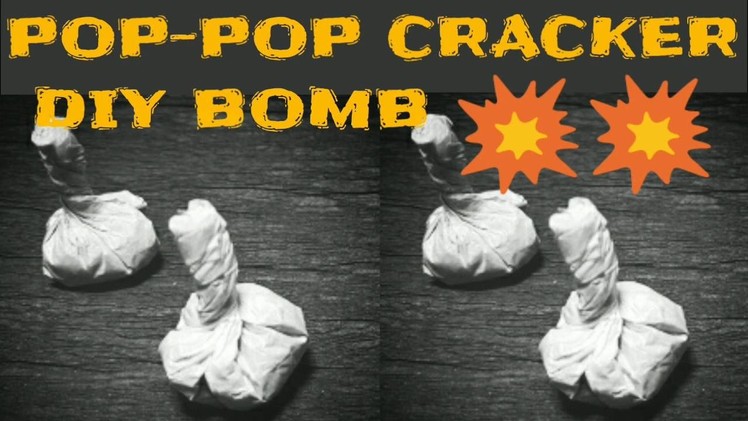 POP POP Cracker Bomb Snapper | How to make | Deewali | DIY Homemade | KesPra ✔