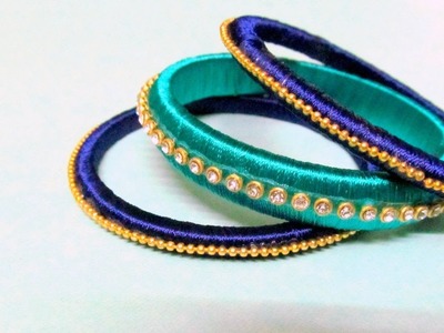 Silk Thread Bangles || Easy and Simple DIY Fancy Bangles || DIY DIWALI
