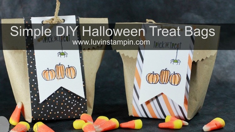Simple DIY Halloween Treat Bags in 10 minutes