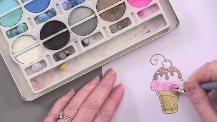 Stamping 101: How To Color Your Stamped Images Using Chalk