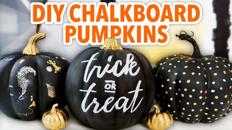 3 DIY Chalkboard Pumpkins ~ Halloween 2016 - HGTV Handmade