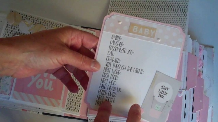 Baby Girl Mini Album.  Crate Paper Little You