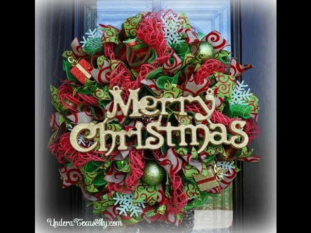 Christmas Deco Mesh Wreath