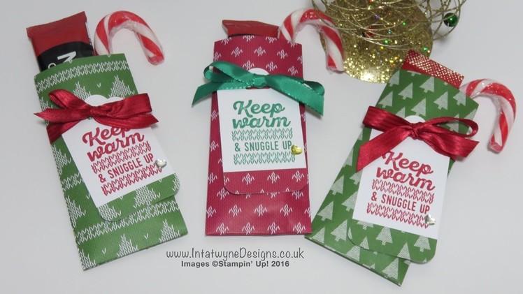 Crafty Christmas Countdown #8   Dinky Treat Pouch Wrapped in Warmth
