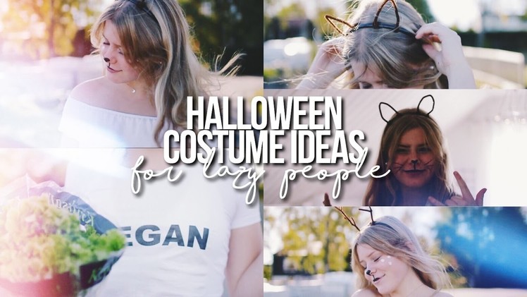 CUTE & EASY DIY HALLOWEEN COSTUMES. For Lazy People!