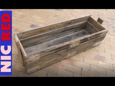DIY A Shipping Pallet Into A Large Wooden Garden Planter Box