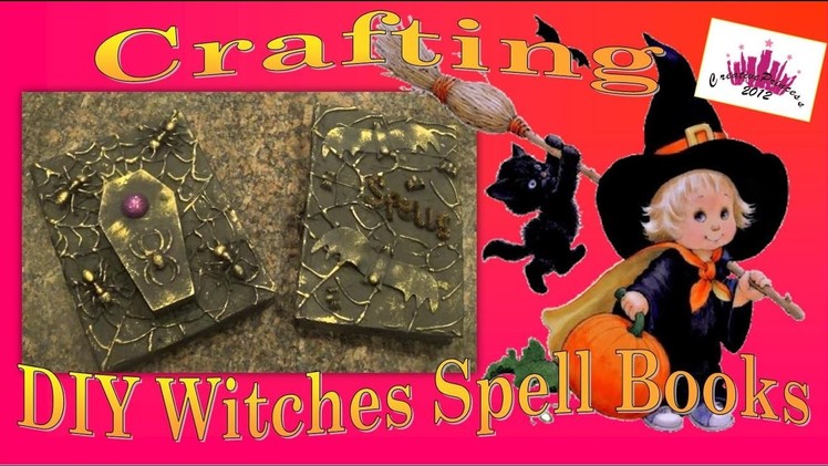 DIY | Crafting Halloween Witches Spells, Potions, Evil Book of the Dead - Creative Princess