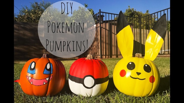 DIY | Easy Pokemon Pumpkins