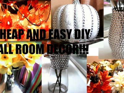 DIY FALL ROOM DECOR. Cheap and Easy (2016)!!!