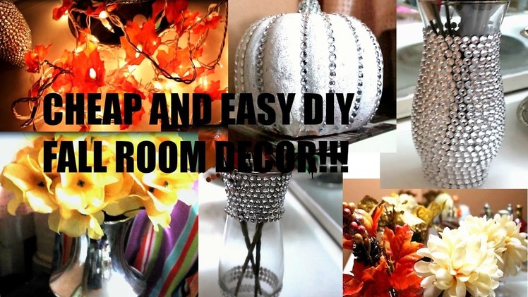 DIY FALL ROOM DECOR. Cheap and Easy (2016)!!!