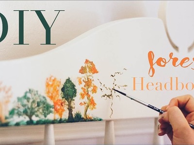DIY Forest Headboard (Speed Painting) | Ashley's Lens