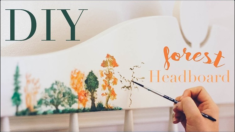 DIY Forest Headboard (Speed Painting) | Ashley's Lens