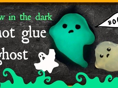 DIY: Hot Glue Ghost Pin | Glow In The Dark Hot Glue | Fast and Easy Halloween Craft Tutorial