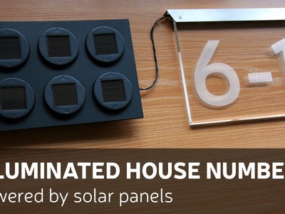 DIY: Illuminated House Number Powered By Solar Panels