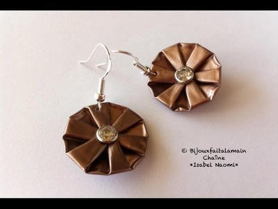 DIY Nespresso: How to make folded earrings