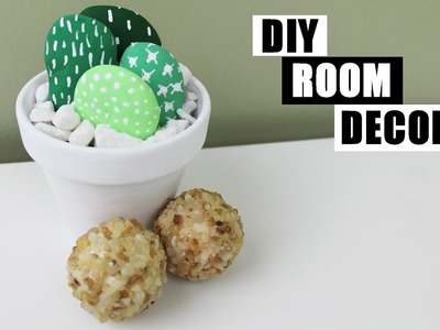 DIY Rock Cactuses | How To Make A DIY Painted Rock Cactus Garden| DIY Room Decor | DIY Home Decor