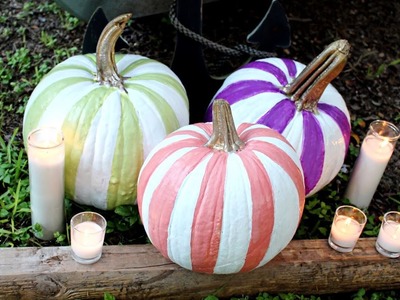 DIY Striped Pumpkins - HGTV Handmade