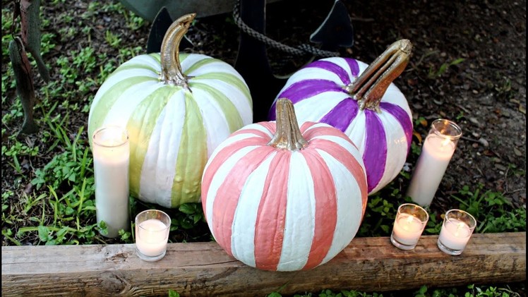 DIY Striped Pumpkins - HGTV Handmade