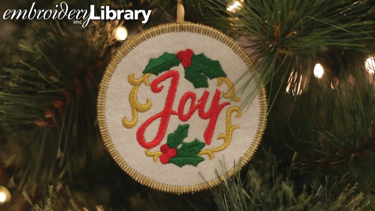 Embroidered Christmas Ornaments, In the Hoop