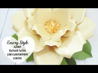 Emery Style- Giant Paper Flower Step by Step Tutorial.