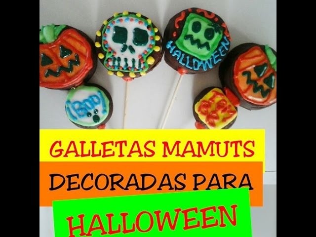 Galletas de halloween decoradas con glas