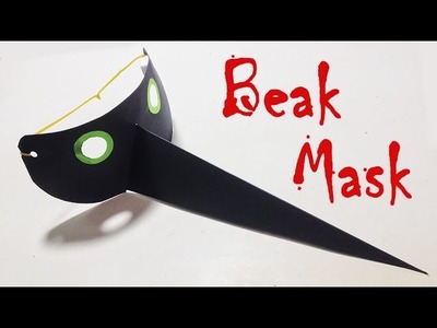 Halloween Mask - How to make a Bird Beak Mask with Paper - TLT Lab