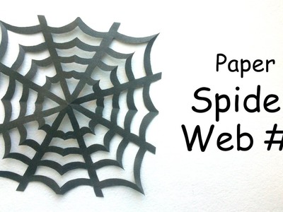 Halloween PaperCraft for kids: Making a Paper Spider Web #1