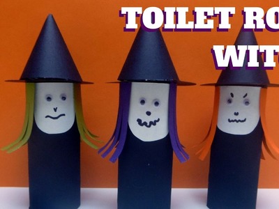 Hallween Craft - Toilet Paper Roll Witch - Toilet Paper Roll Craft