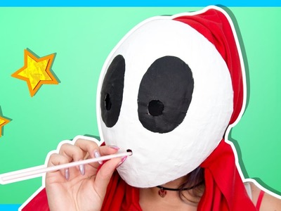 HOW TO BE SHY GUY! - Paper Mario: Color Splash - Shy Guy Mask DIY