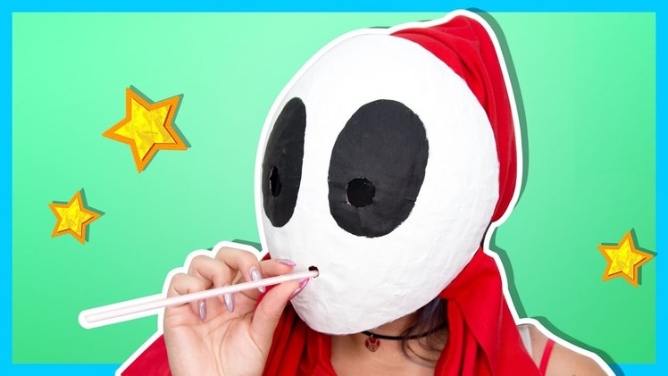 HOW TO BE SHY GUY! - Paper Mario: Color Splash - Shy Guy Mask DIY