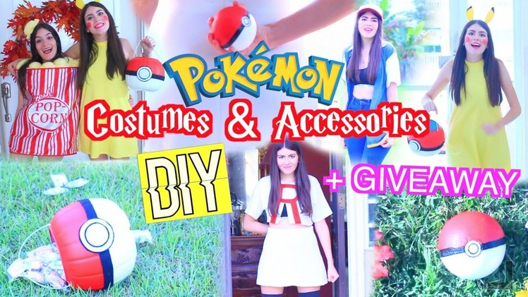 Last Minute Pokémon Costumes DIY + GIVEAWAY!