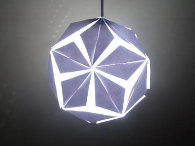 Paper Craft (Home Decoration Ideas): Beautiful 5 Petal Paper Lantern- Christmas Decor