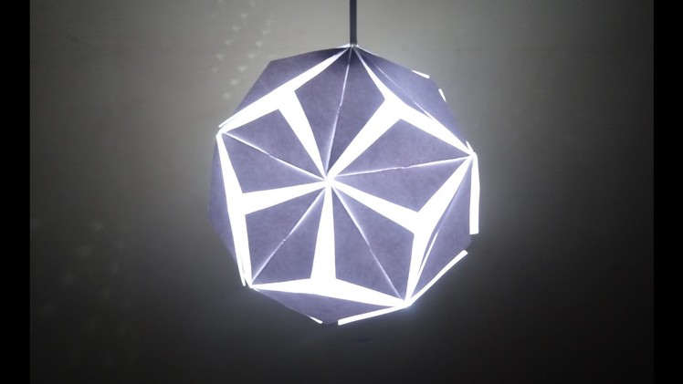 Paper Craft (Home Decoration Ideas): Beautiful 5 Petal Paper Lantern- Christmas Decor