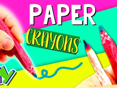 PAPER CRAYONS * DIY paper PENCILS and HOMEMADE crayons