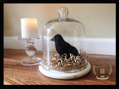 Raven Cloche Halloween Decor - DIY