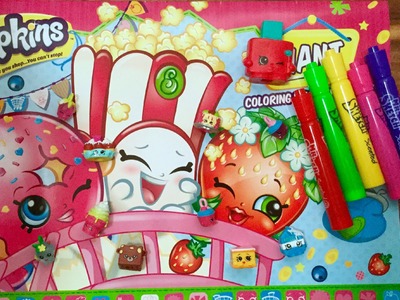 Shopkins Giant Coloring Craft And Activity Book With Mr Sketch Markers