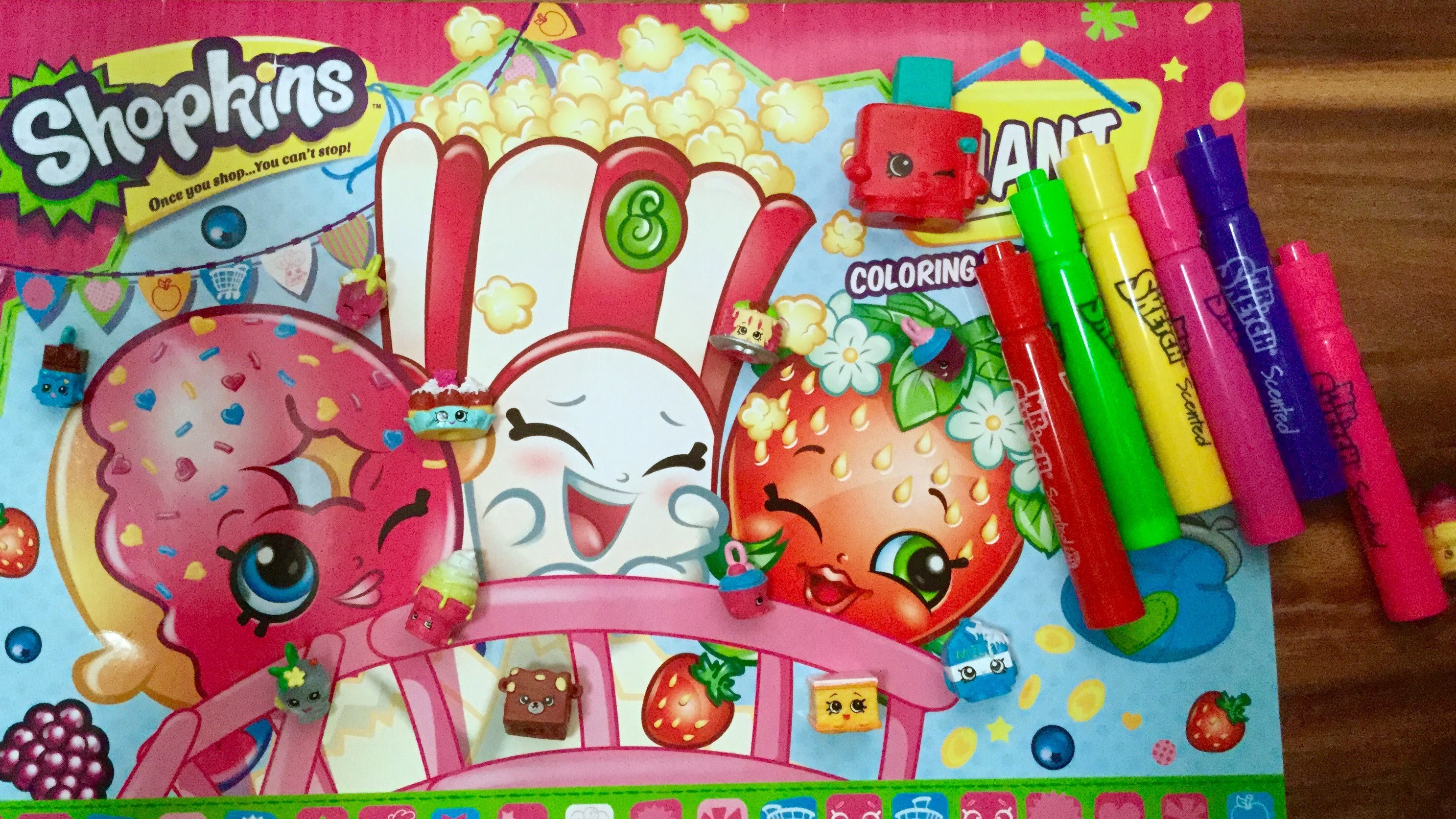 Shopkins Giant Coloring Craft And Activity Book With Mr Sketch Markers