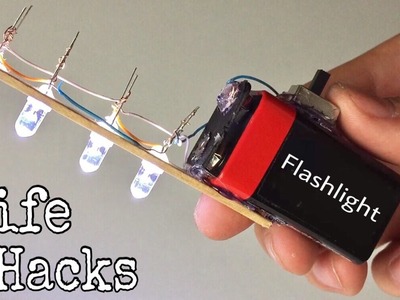3 Awesome ideas - How to Make a Flashlights - LED Life Hacks