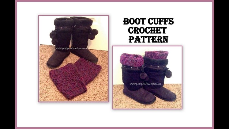 Boot Cuffs Crochet Pattern