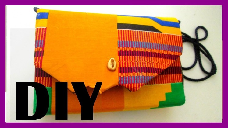 Comment faire une pochette ? tissu africain. How to make or customise a clutch bag. African Style