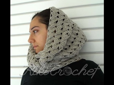 Crochet Cable Stitch Infinity Scarf