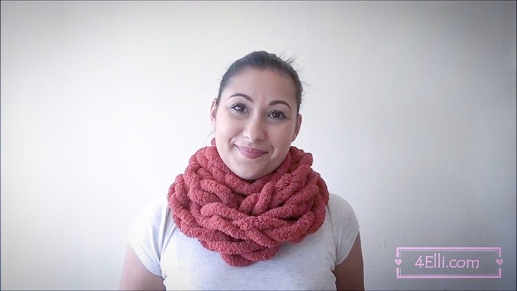 Crochet chain stitch scarf tutorial.Bufanda con punto cadena en tejido crochet