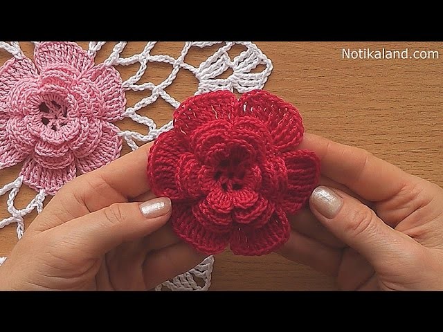 CROCHET doily Crochet flower Tutorial Part 1