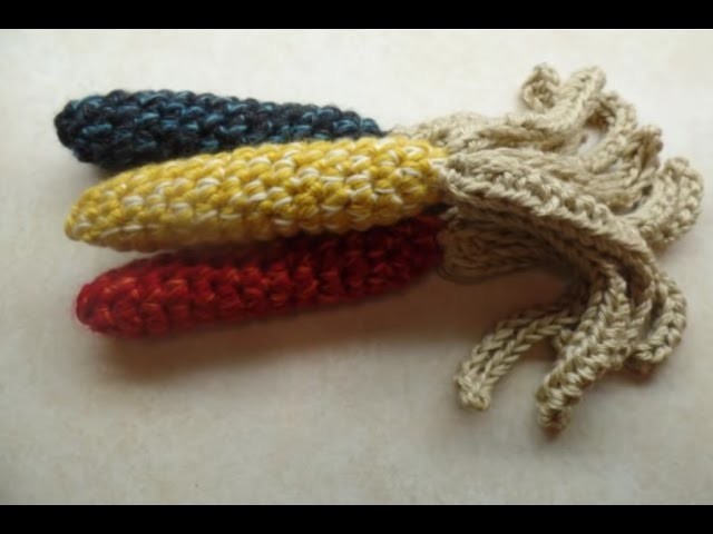 CROCHET How To #Crochet EASY FALL AUTUMN HARVEST INDIAN CORN TUTORIAL #345