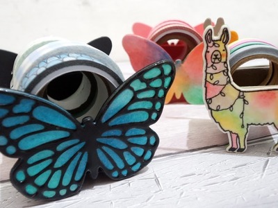 D.I.Y Crafting Tool - Washi Tape Dispenser.Holder(Stampin up Butterflies Dies)