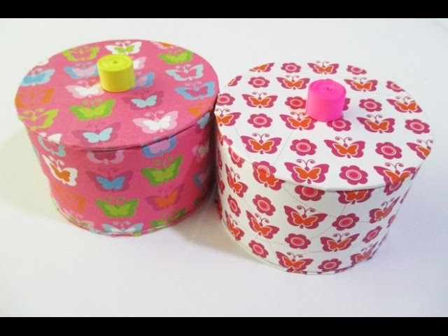 DIY : #150 Storage Box Made from RECYCLED Tape ♥