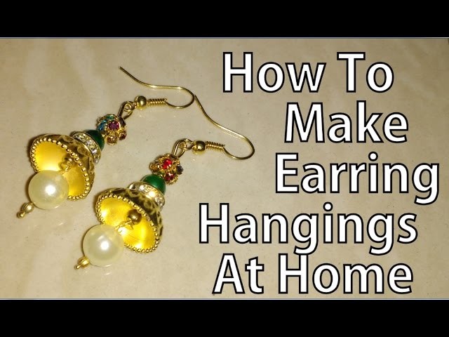 DIY beaded earrings tutorial | how to make jhumkas at home, DIY Silk Thread Jhumkas
