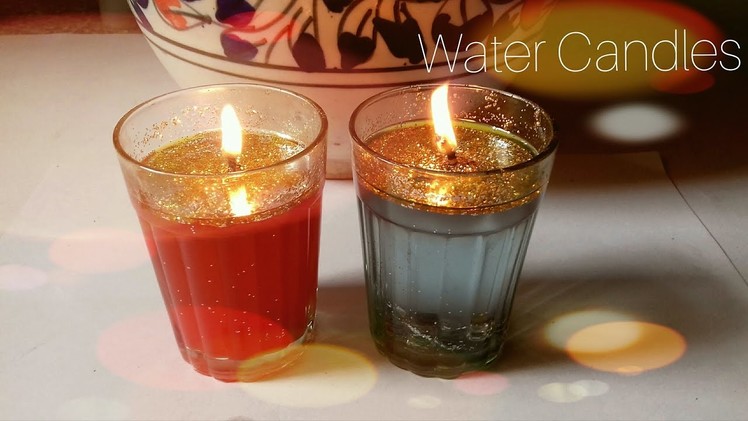 DIY Beautiful Water Candle| How to make Beautiful Water Candle